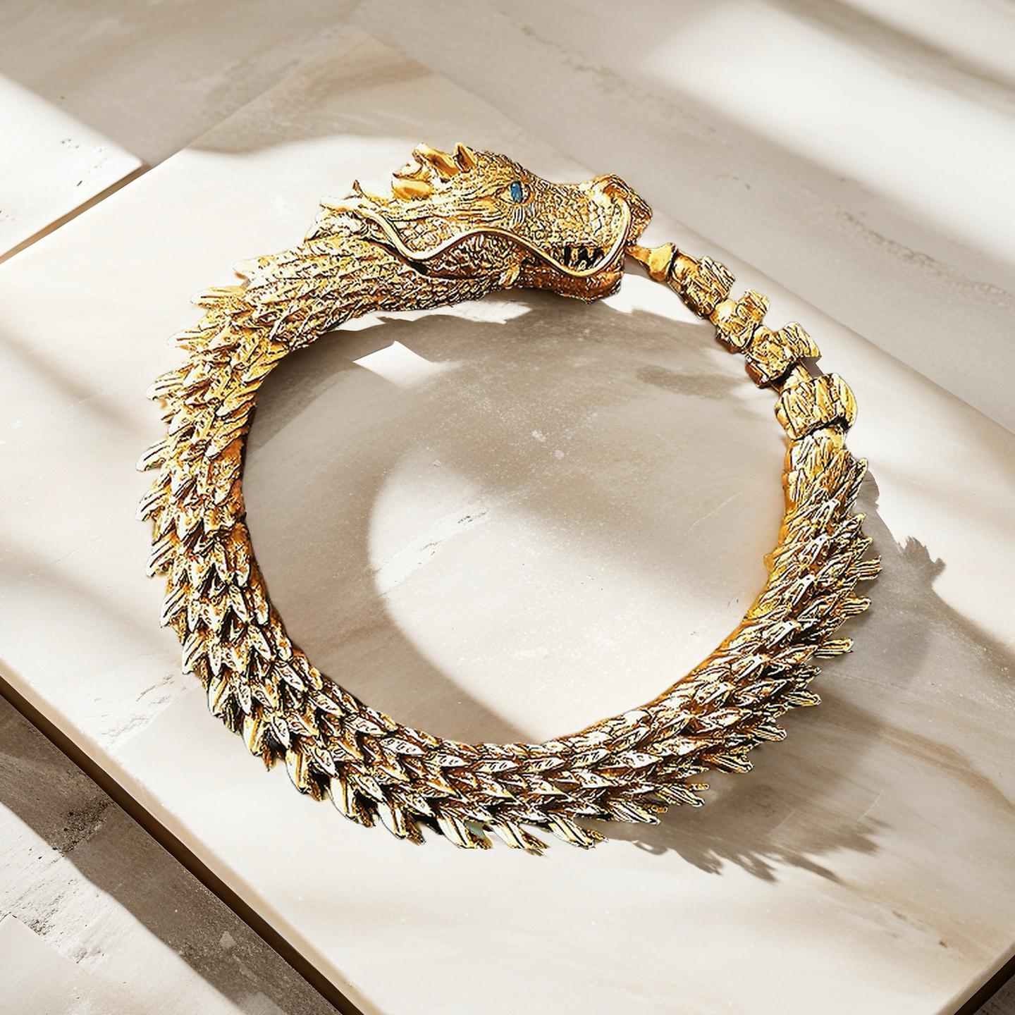 Gold Dragon Bracelet Chain (Item No. GB0022)