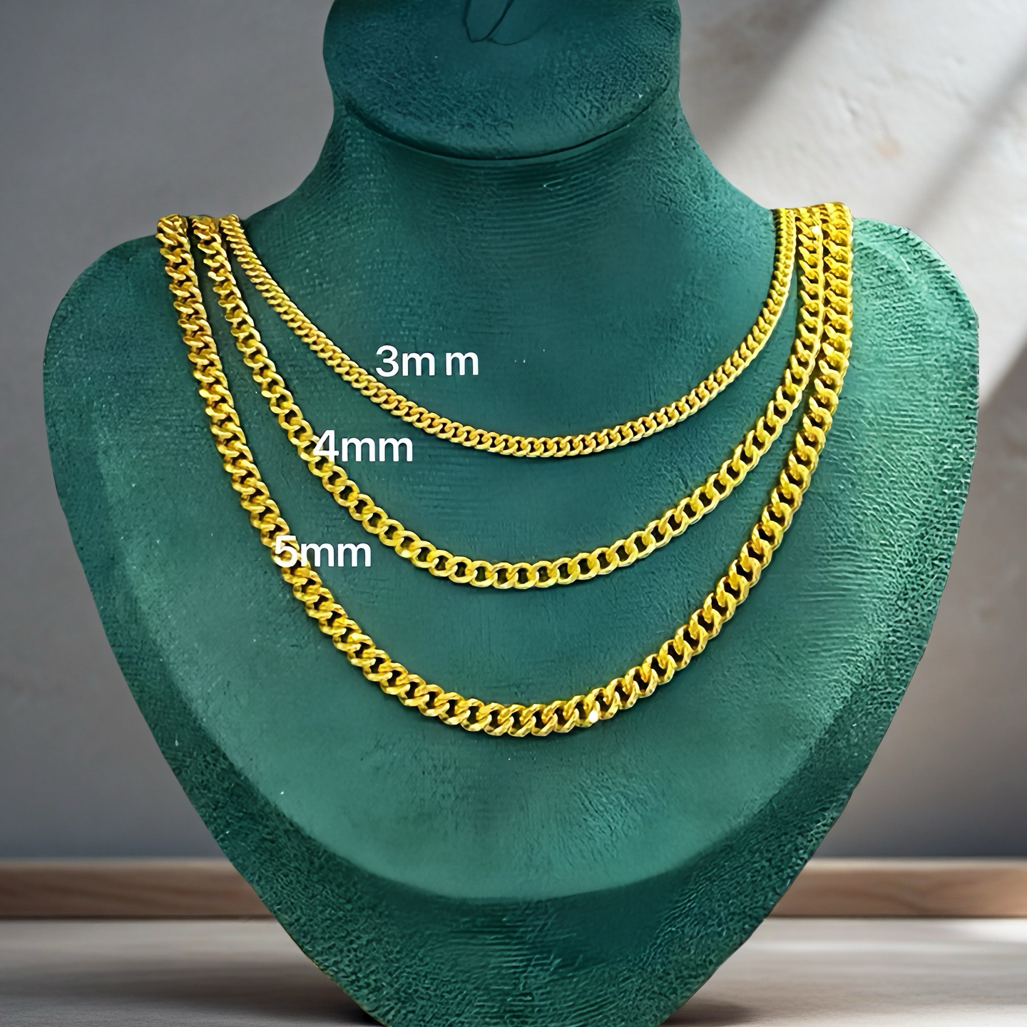 Cuban Link 18k Necklace Chain (Item No. GN0015）