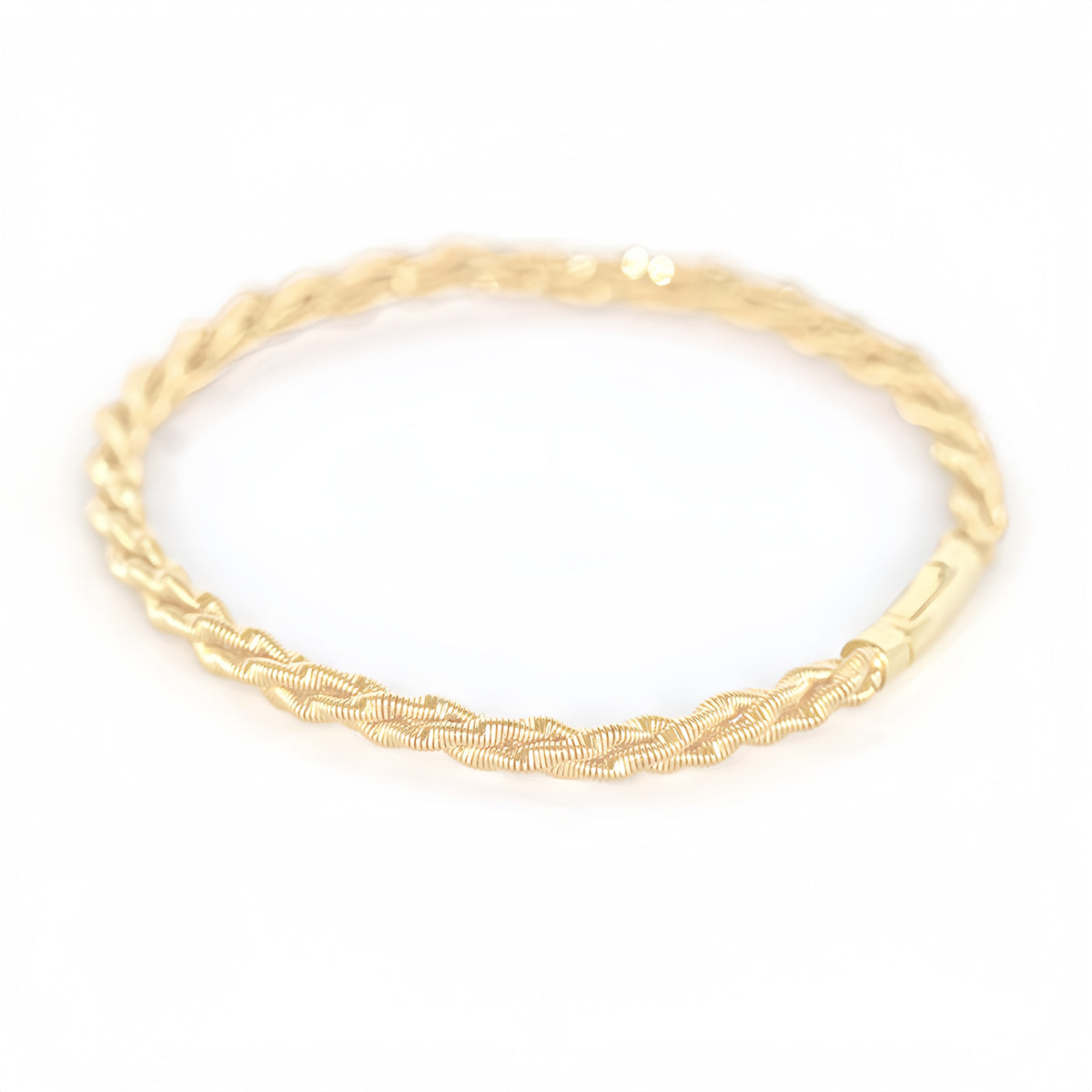Electroforming Twisted 18K Gold Bracelet (Item No. DG061CB）