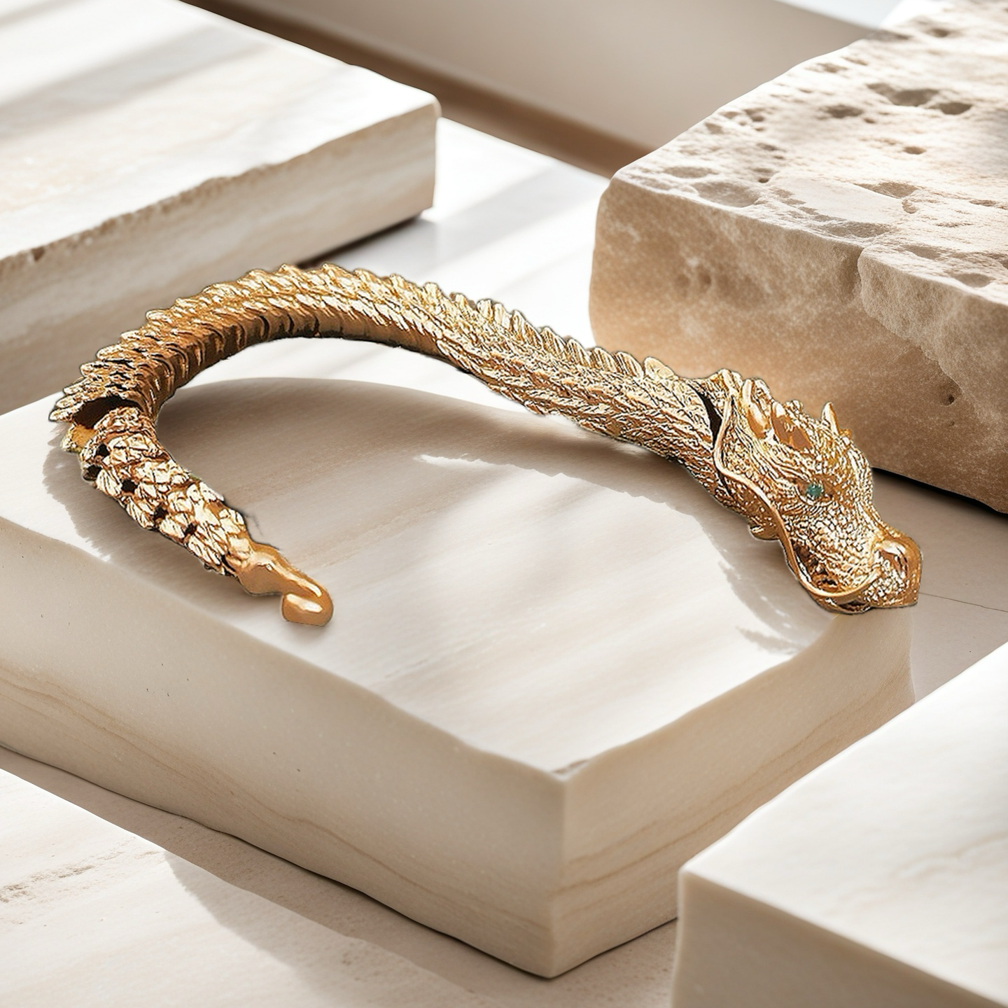 Gold Dragon Bracelet Chain (Item No. GB0022)