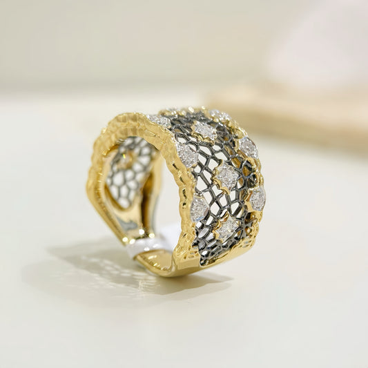 Vintage 18k Gold Diamond Ring (Item No. VT313)
