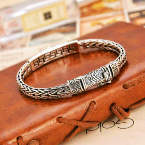 Braided Silver Bracelet (Item No. B0648）