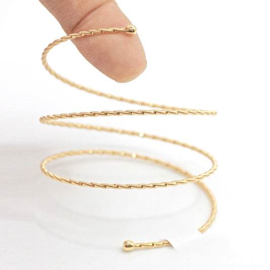 Elastic Muti-layer Twisted 18K Gold Bracelet (Item No. DG191CB)
