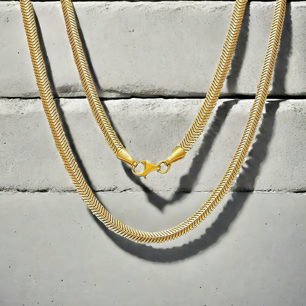 Snake 18k Necklace Chain (Item No. GN0007）