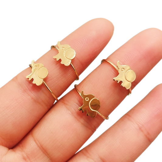 Elephant 18k Gold Ring (Item No. HFR031）
