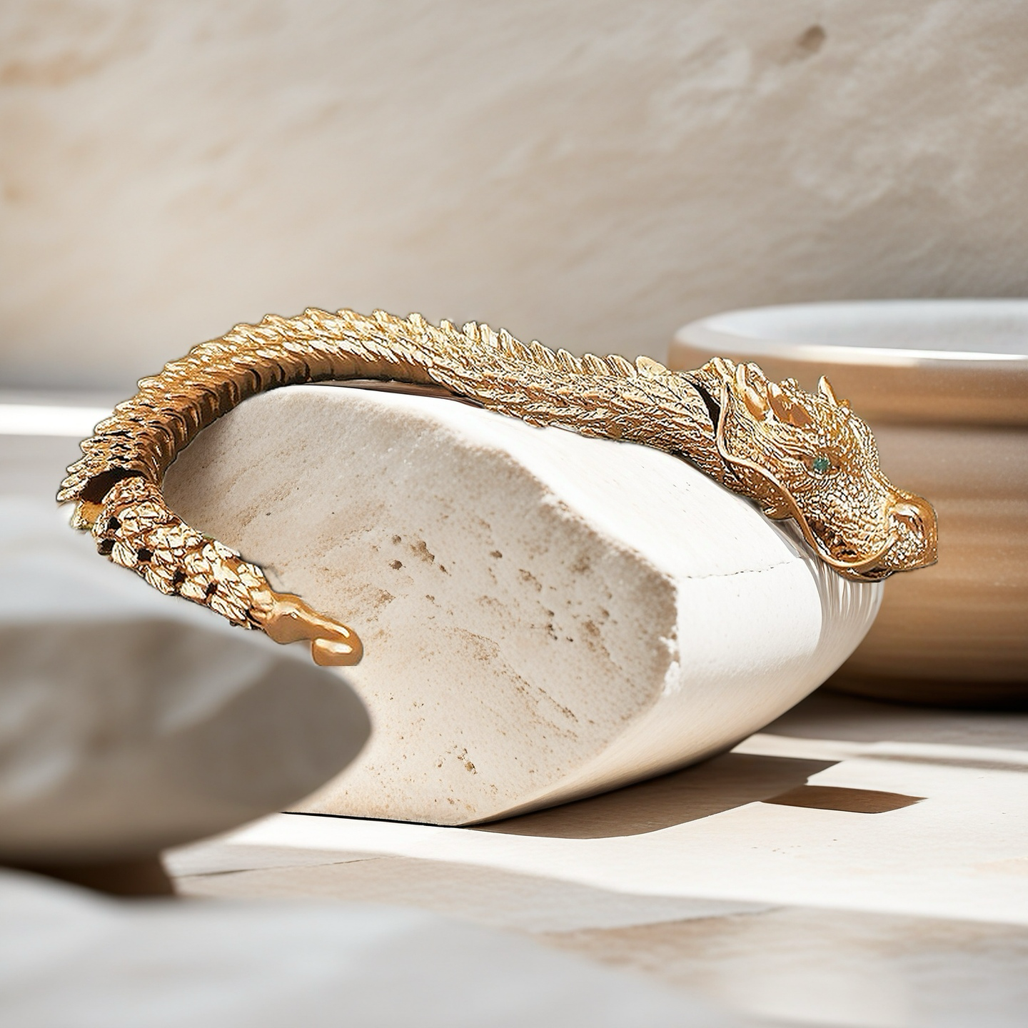 Gold Dragon Bracelet Chain (Item No. GB0022)