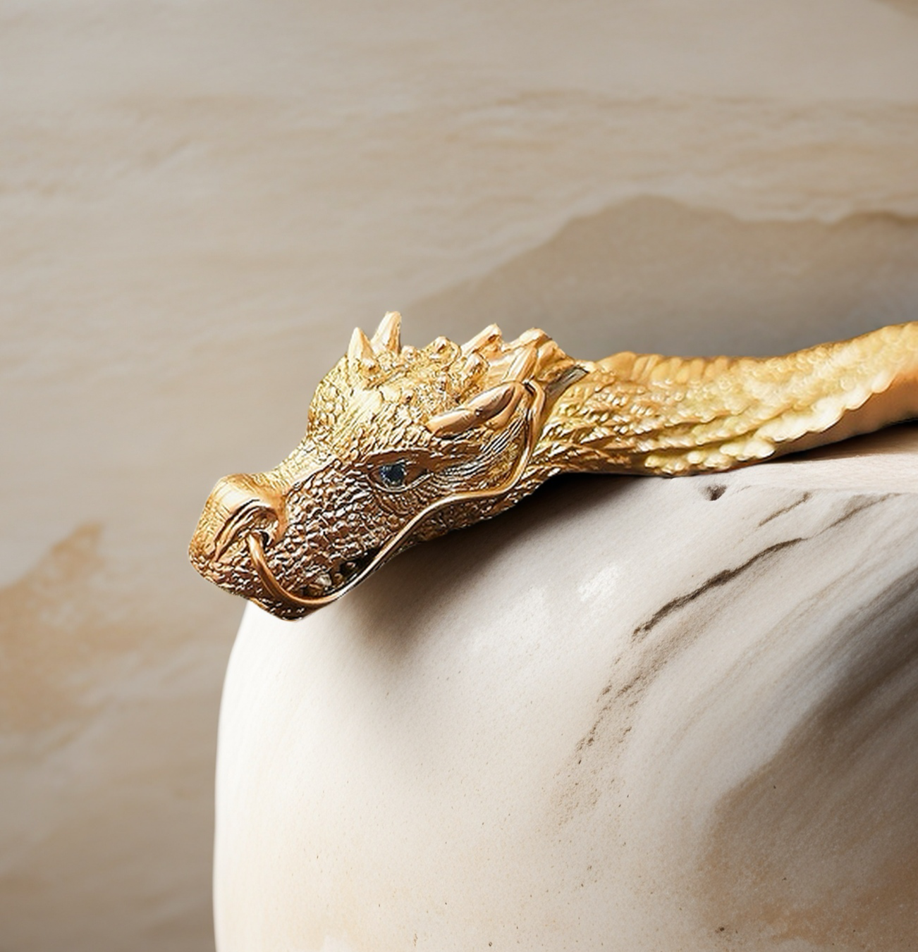 Gold Dragon Bracelet Chain (Item No. GB0022)