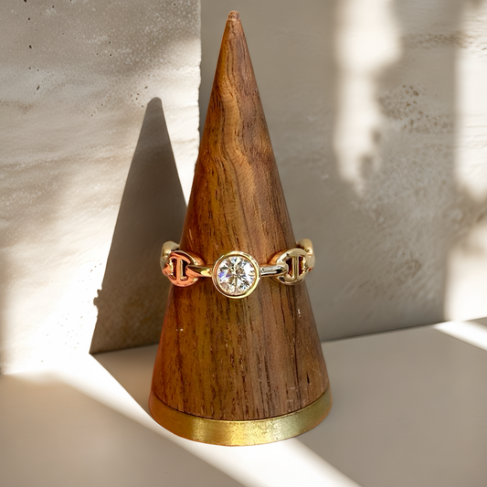 Vintage 18k Gold Diamond Ring (Item No. VT161）