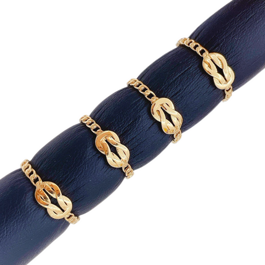 Curb Link 18k Gold Ring (Item No. HFR049）