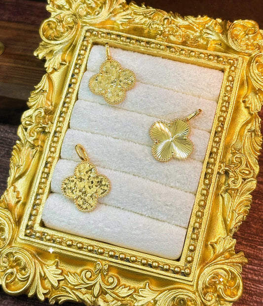 Clover 18k Gold Pendant (Item No. SJP003）