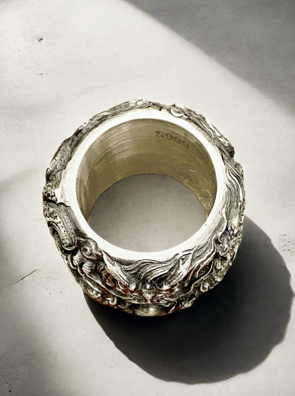 Nine Dragon Silver Ring (Item No. R0125)