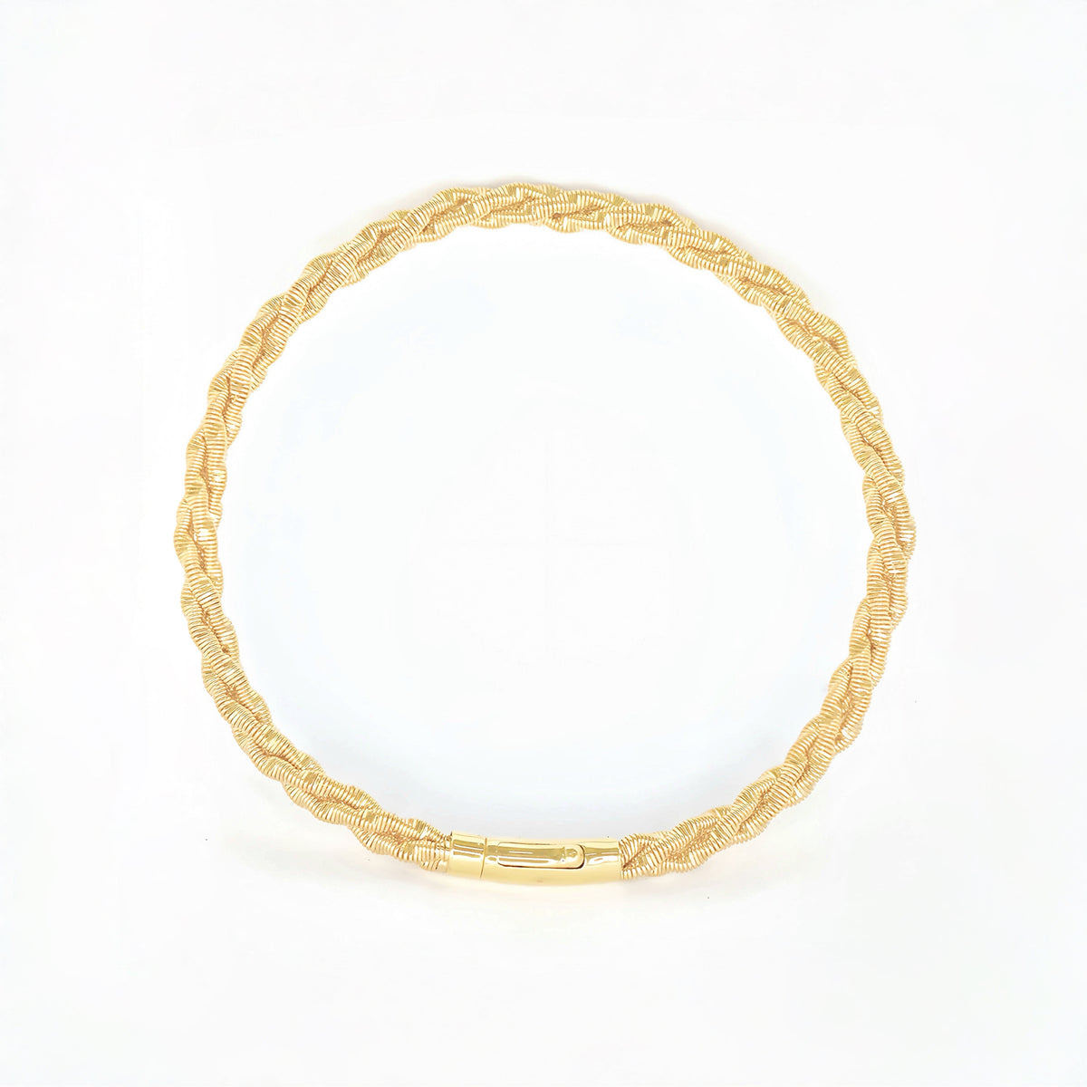 Electroforming Twisted 18K Gold Bracelet (Item No. DG061CB）
