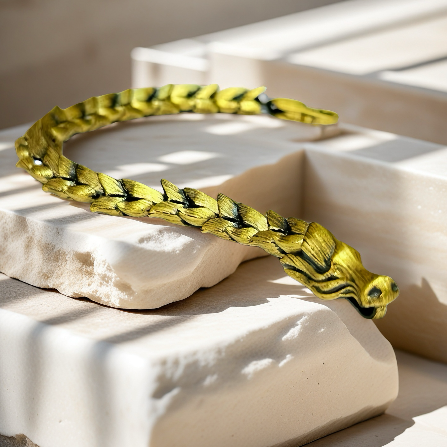 Gold Dragon 24k Gold Bracelet Chain (Item No. GB0029)