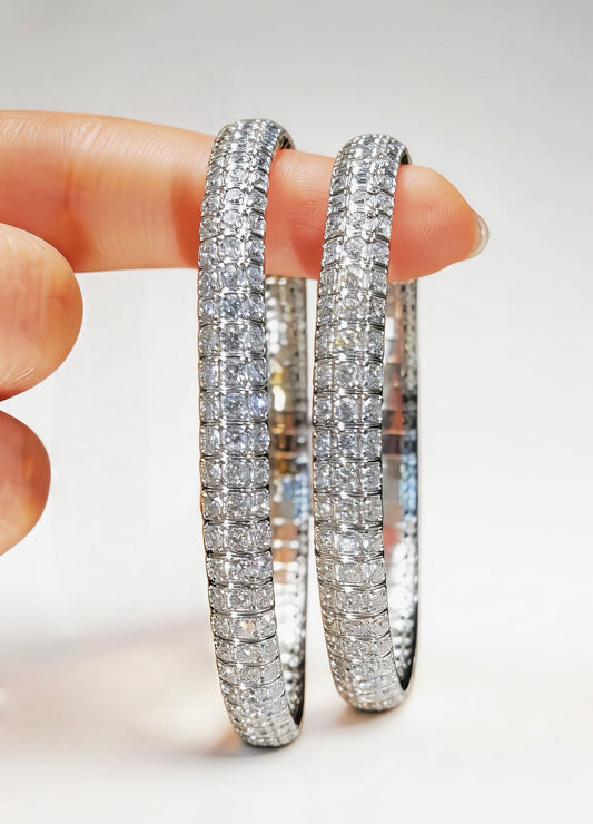Elastic 18k Gold Lab Grown Diamond Bracelet (Item No. VT262）
