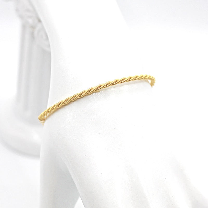 Twisted 18K Gold Bracelet (Item No. SX031CB)