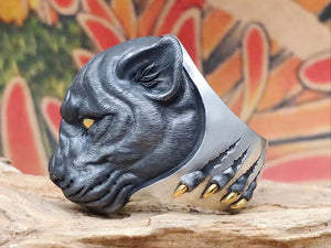 Panther Silver Ring (Item No. R0101)