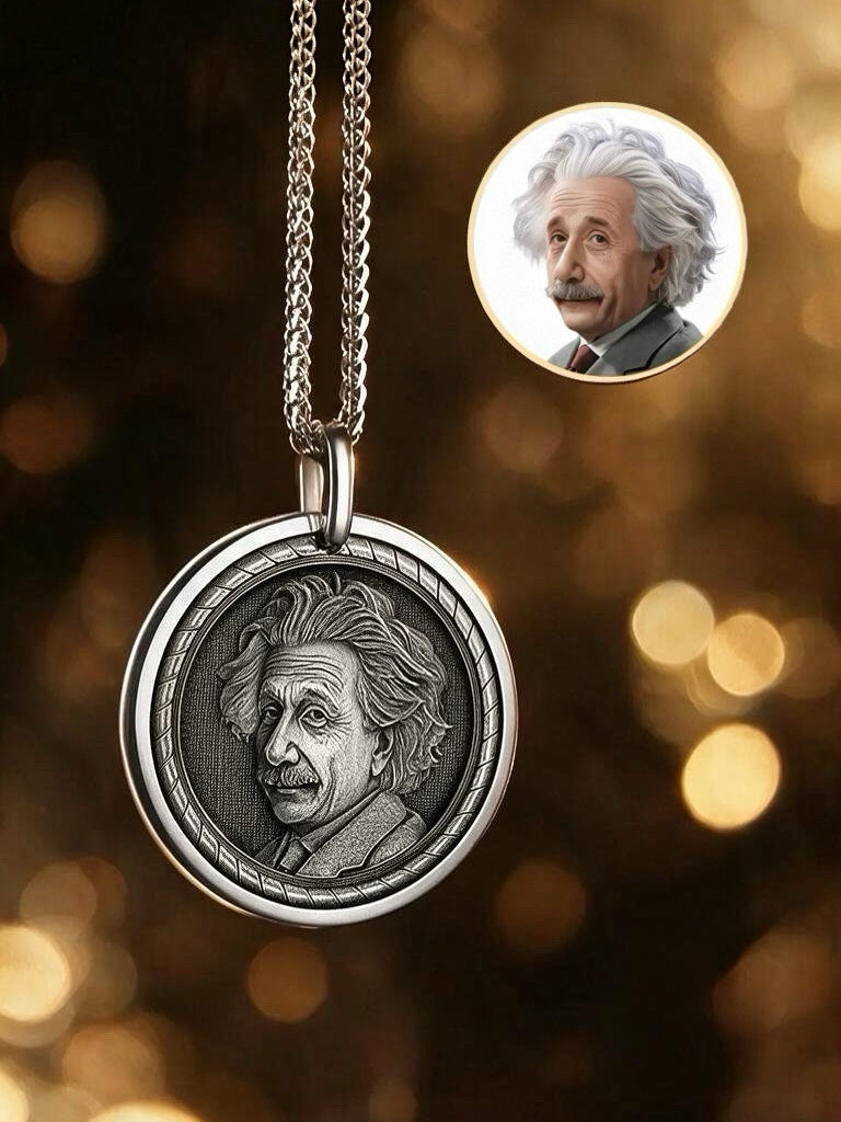 Personalized Photo Custom Silver Pendant
