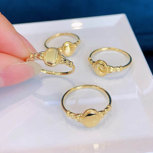 Classic 18k Gold Ring (Item No. HFR050）