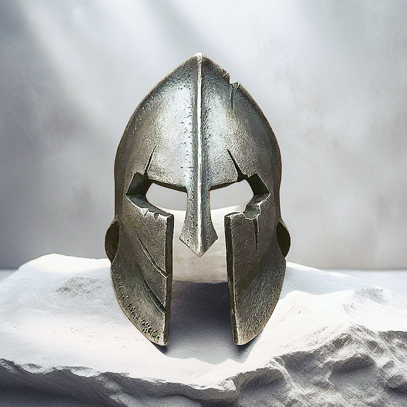 Greek Helmet Silver Ring (Item No. SC038)