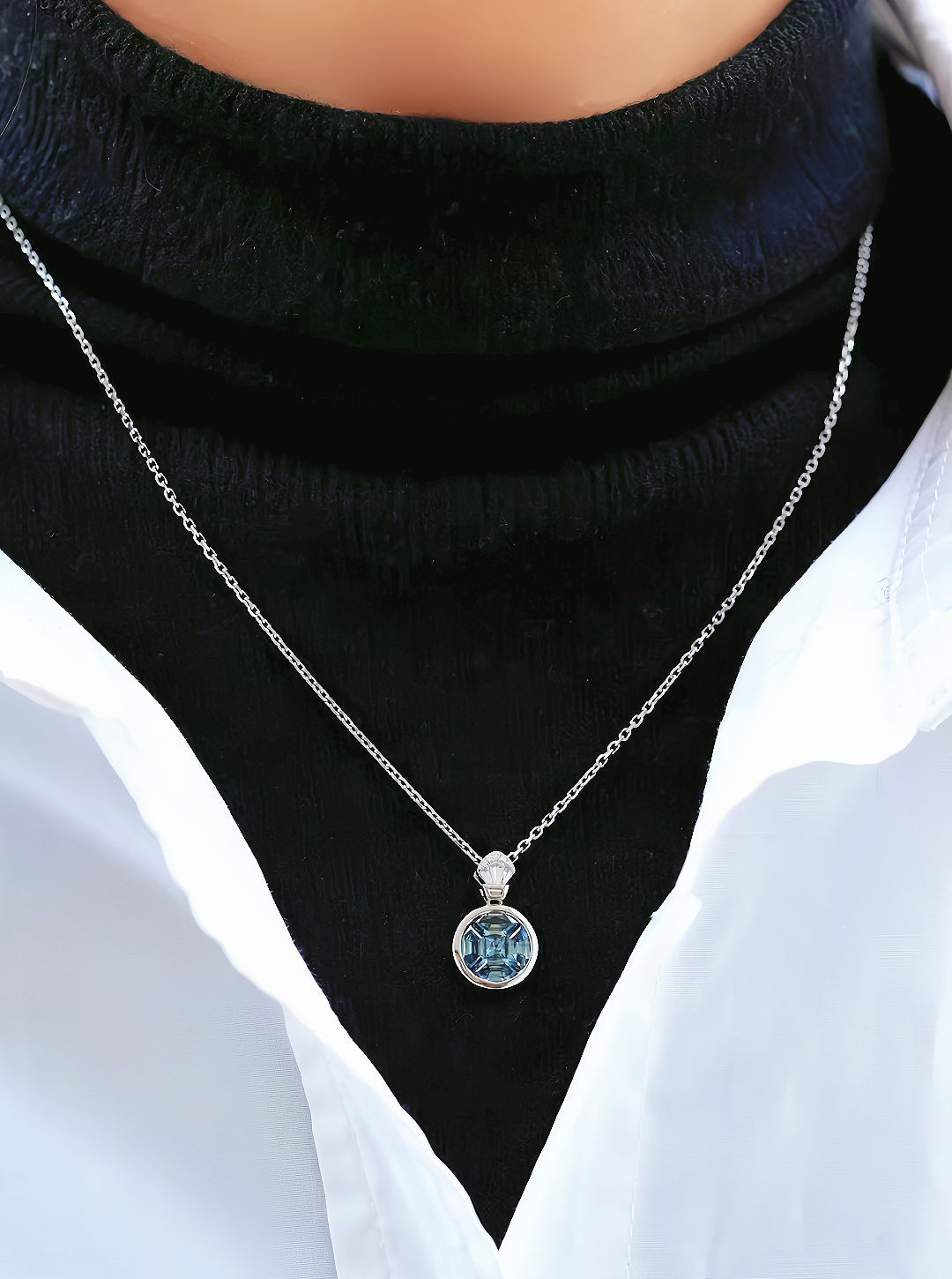 Rainbow Sapphire 18k Gold Pendant (Item No. SA090）