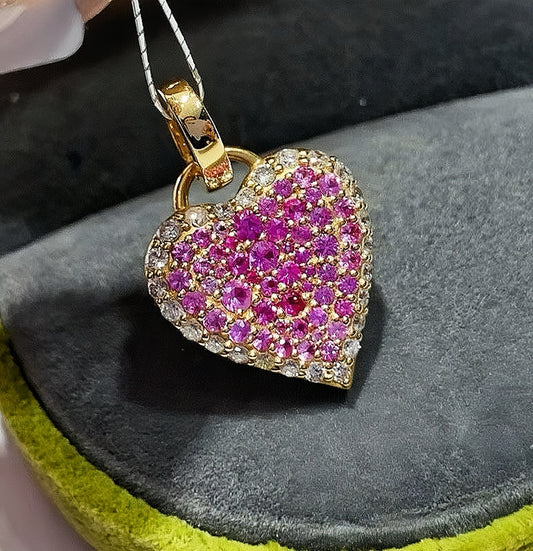 Vintage 18k Gold Diamond Pendant (Item No. VT097）