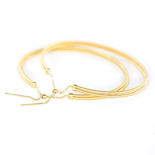 Twisted 18K Gold Bracelet (Item No. SR021CB）