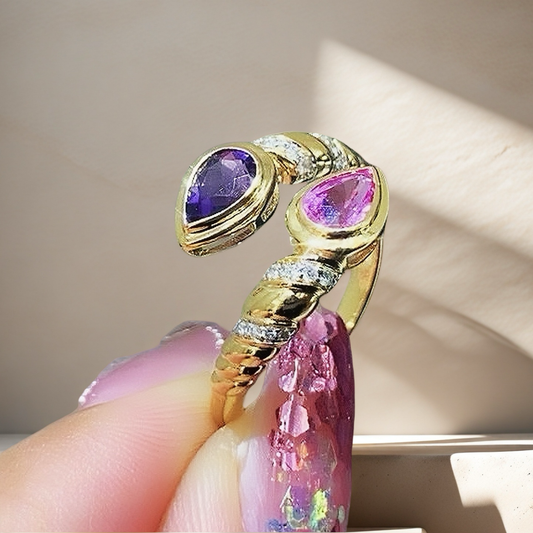 Snake 18k Gold Diamond Ring (Item No. VT031）