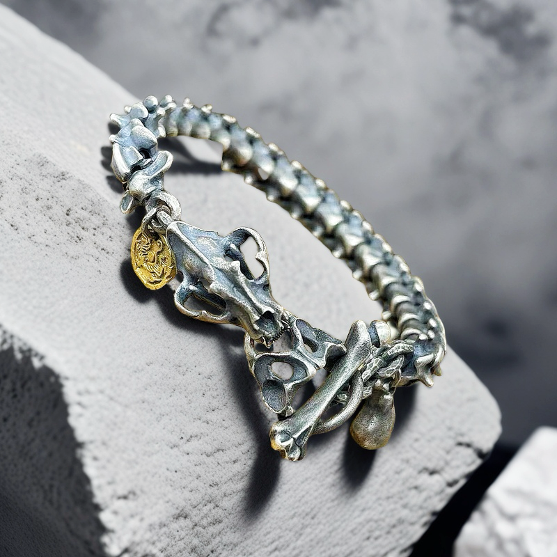 Dragon Scale Silver Bracelet Chain (Item No.SC030)