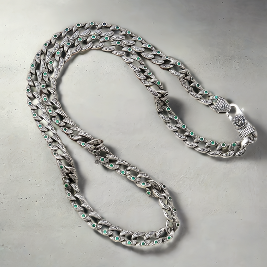 Lion Vintage Silver Necklace Chain (Item NO. N0145 )