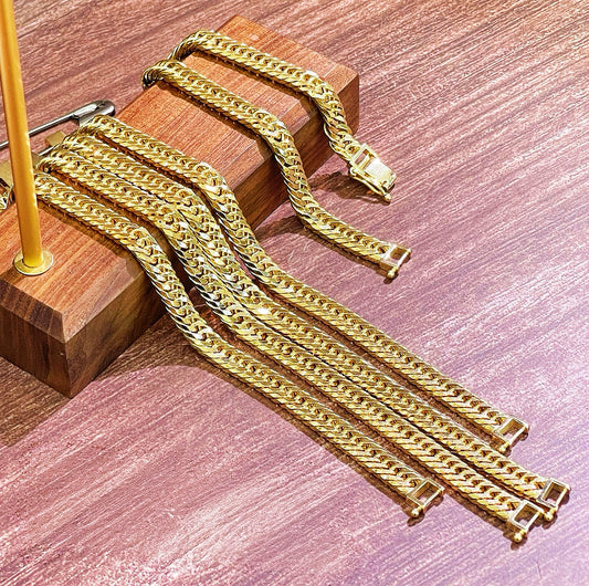 Weaving 18K Gold Bracelet (Item No. SJB019）