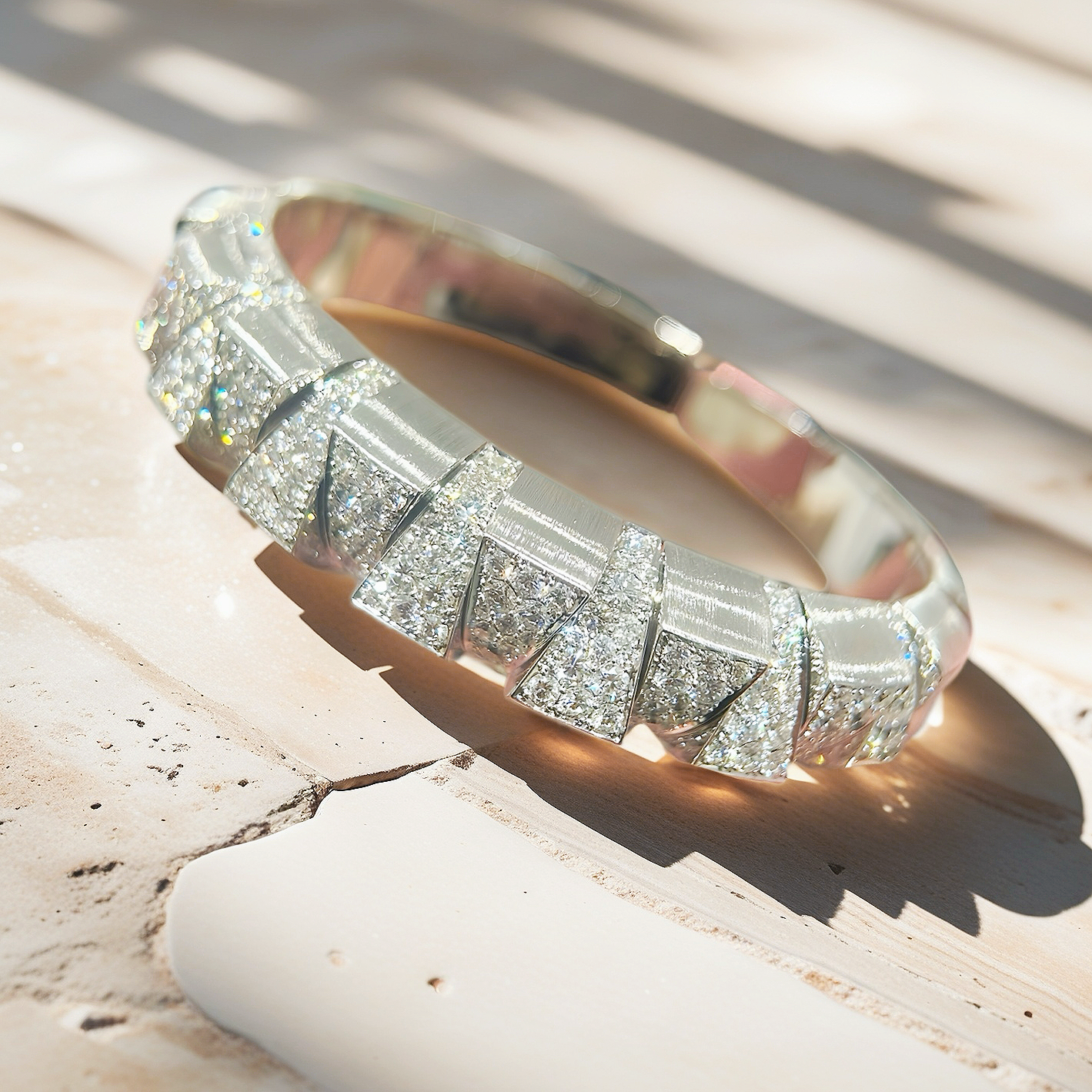 Vintage 18k Gold Diamond Bracelet (Item No. VT131）