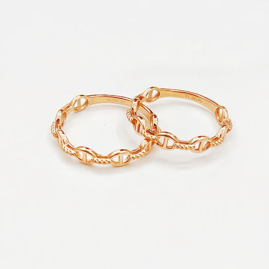Classic 18k Gold Ring (Item No. HFR041）
