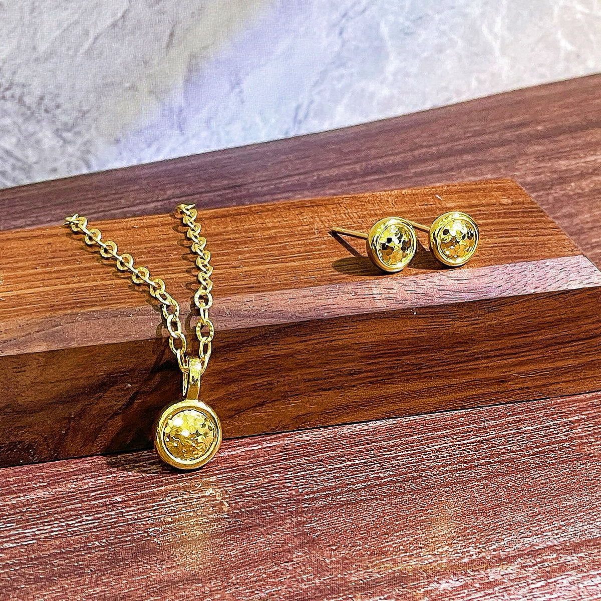 Bubble Diamond-like 18k Gold Pendant (Item No. SJP004）