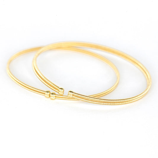Twisted 18K Gold Bracelet (Item No. SR031CB）