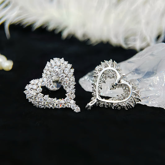 Heart 18k Gold Diamond Earring (Item No. VT266)