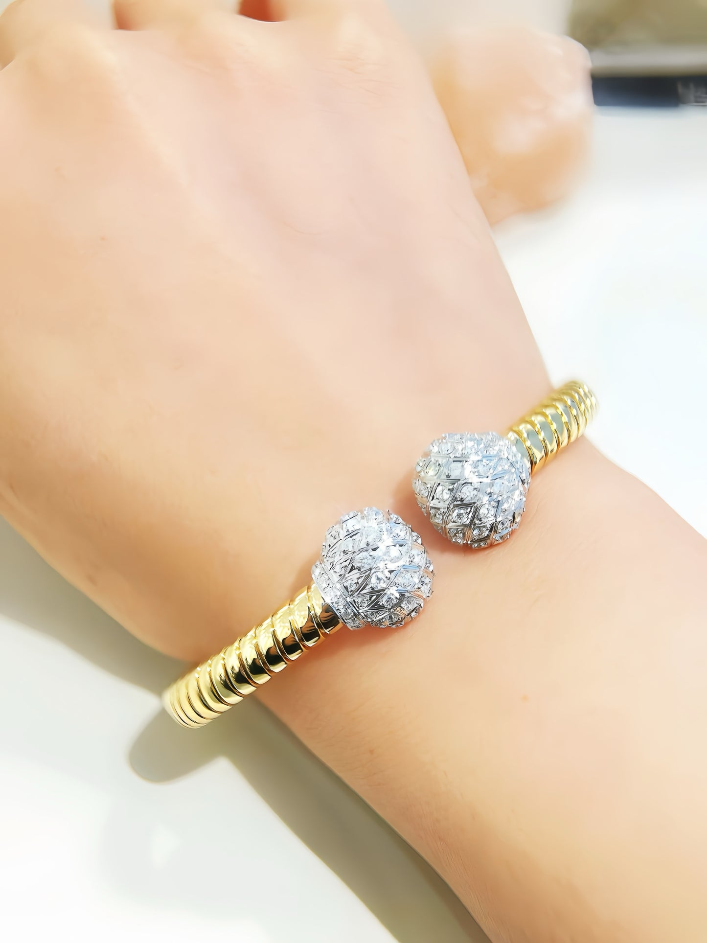 Vintage 18k Gold Diamond Bracelet (Item No. VT358)