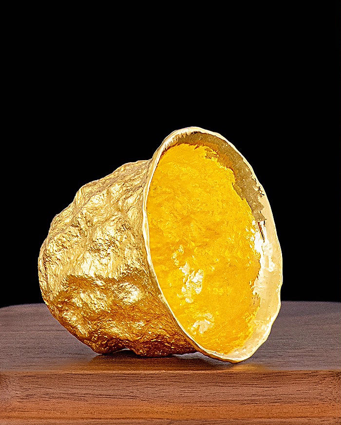 Stone 24K Gold Cup (Item No. GC002)