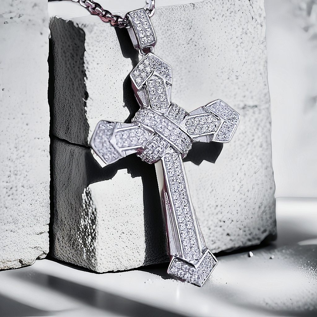 Cross Platinum Gold Pendant (Item No. GP004）