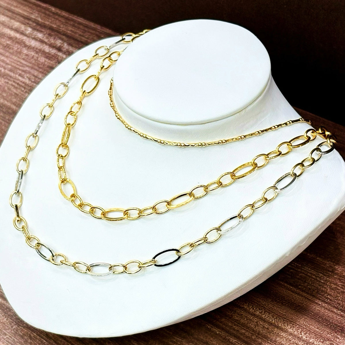 Curb Link 18k Gold Necklace/Bracelet (Item No. SJN030）