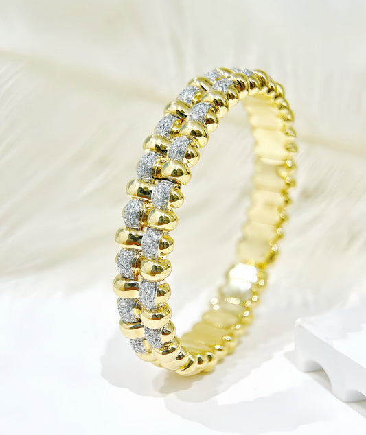 Vintage 18k Gold Diamond Bracelet (Item No. VT425）