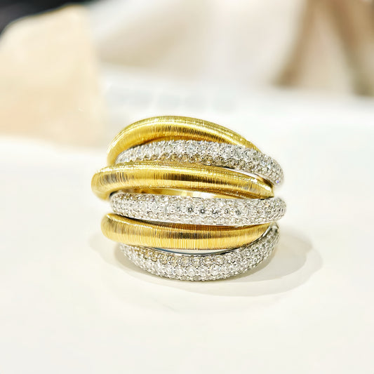 Vintage 18k Gold Diamond Ring (Item No. VT326)