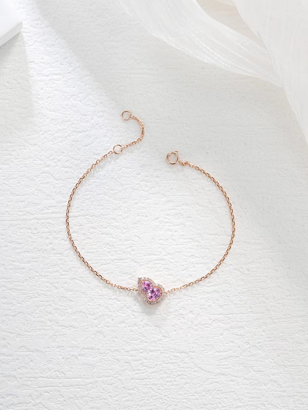 Rainbow Sapphire 18k Gold Bracelet (Item No. SA069）