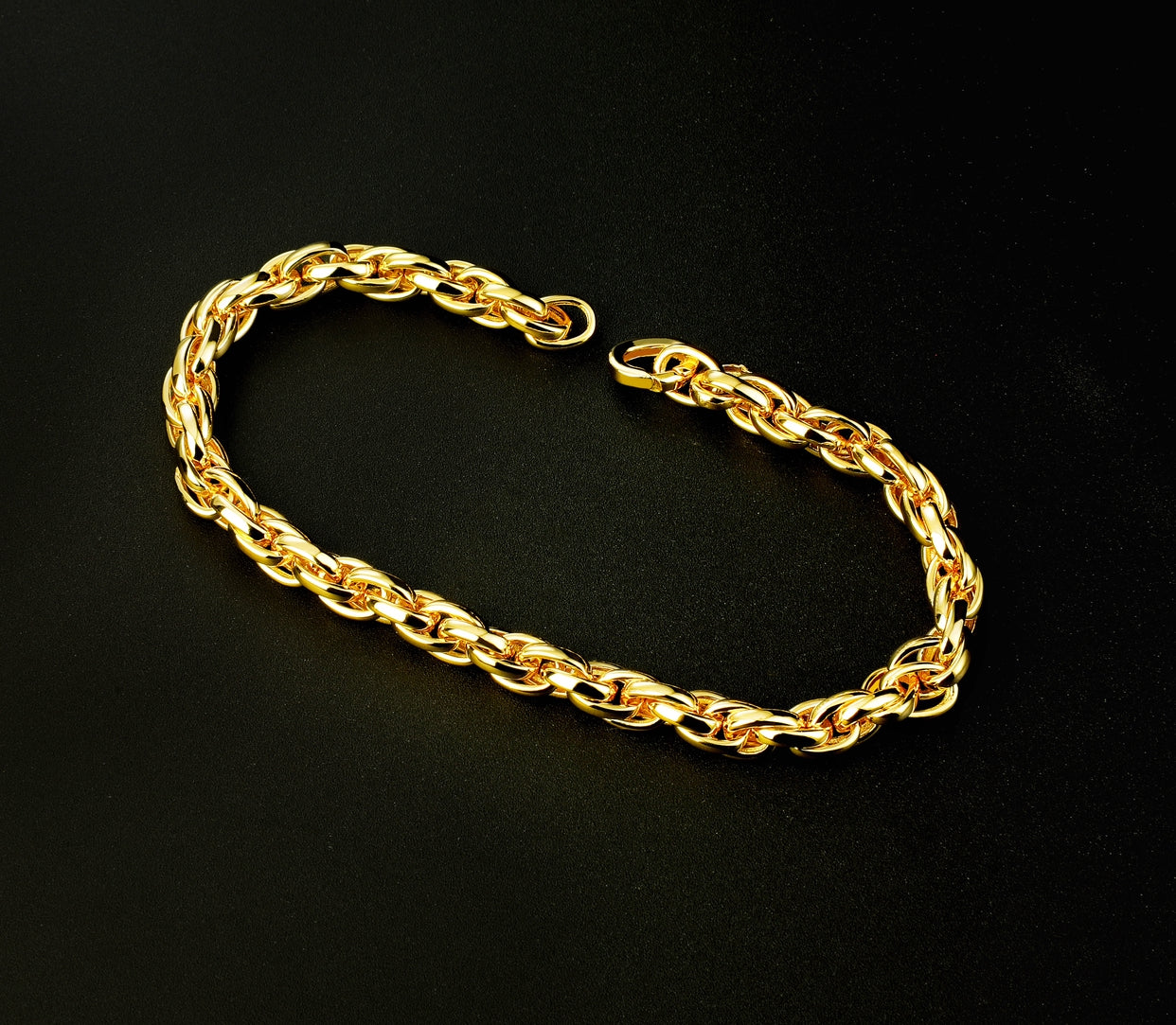 Classic 9k/14k/18k Gold Bracelet Chain (Item No. GB0021）