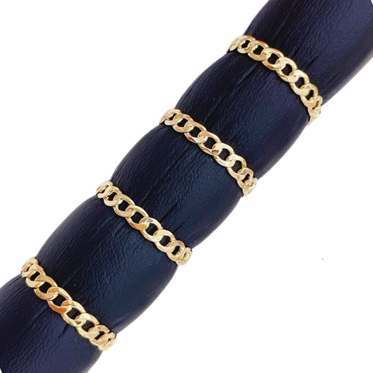 Curb Link 18k Gold Ring (Item No. HFR030）