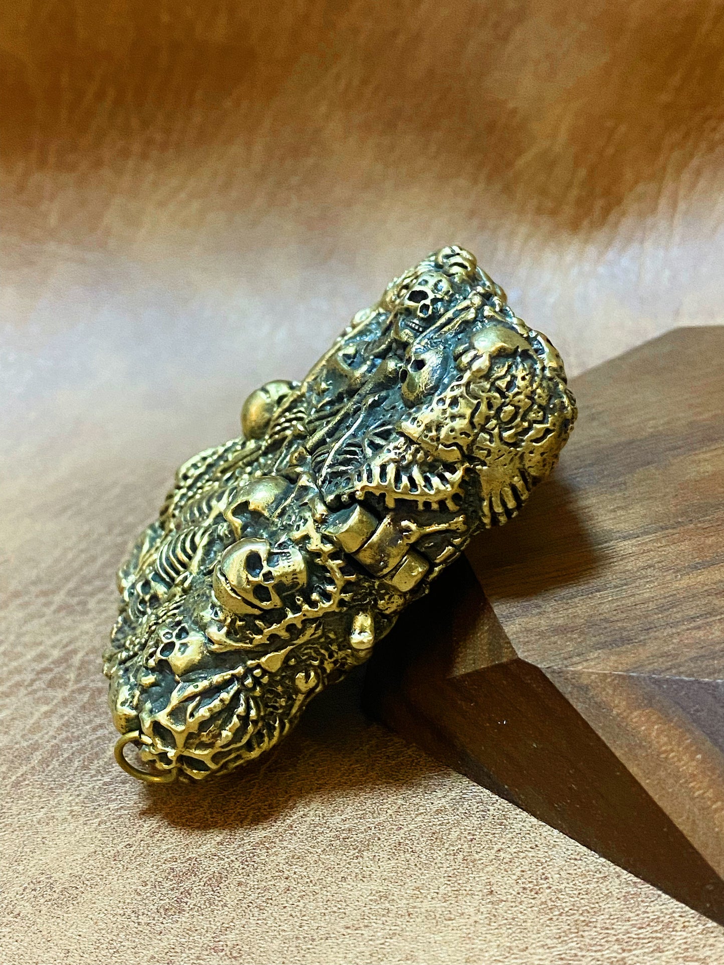 Burial Skull Zippo Lighter Case  (Item No. L0009) Tartaria Onlinestore