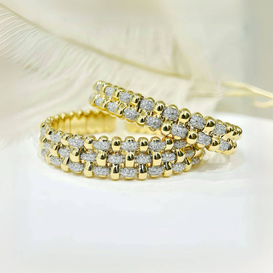 Vintage 18k Gold Diamond Bracelet (Item No. VT425）