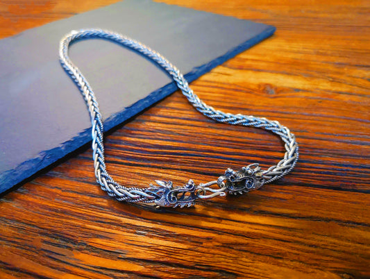 Dragon Handmade Silver Necklace Chain (Item No. N0013)