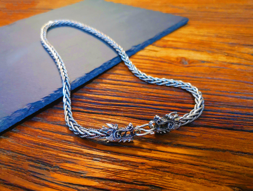 Dragon Handmade Silver Necklace Chain (Item No. N0013)