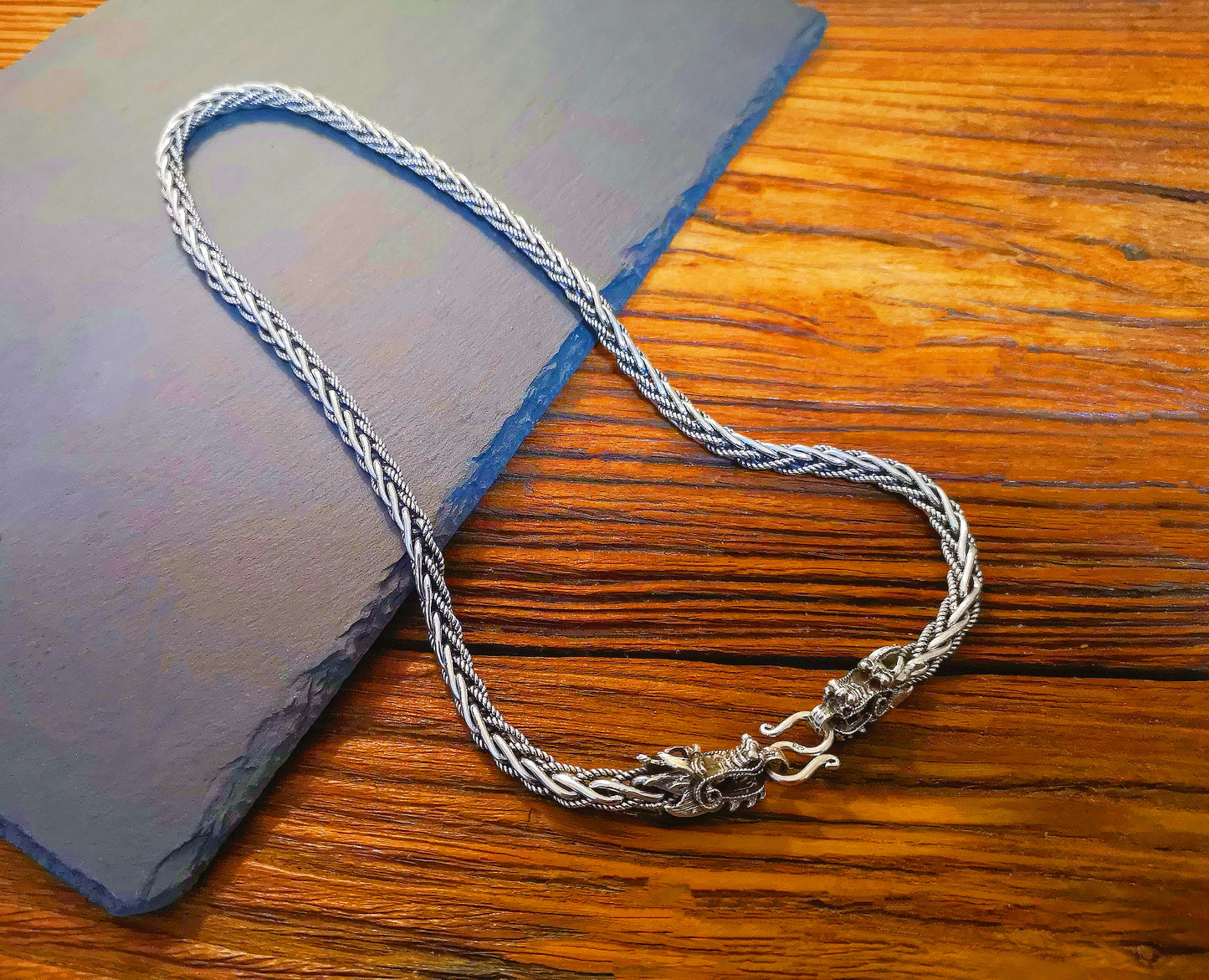 Dragon Handmade Silver Necklace Chain (Item No. N0013)