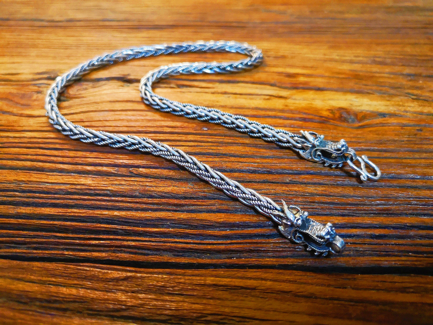 Dragon Handmade Silver Necklace Chain (Item No. N0013)